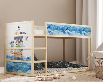Pirate Ship Ikea Kura Bed Decals: Nautical Bunk Bed Wrap