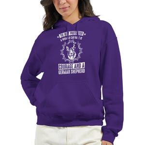 German Shepherd Hoodie Unisex | Courage Protector Hoody | Dog Lover Pullover | GSD Guardian Top | Loyal Breed Gift | Classic Fit