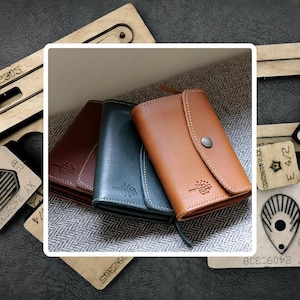 Leder Geldbörse Stanzen, Benutzerdefinierte Leder Kartenhalter Stahl Messer sterben, Lederherstellung Kraftpapier Handwerk Werkzeuge, personalisierte Geschenke
