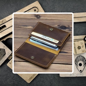 Benutzerdefinierte Herren Leder Brieftasche Stanzen, handgemachte Visitenkartenhalter, Kartenhalter Geschenk, Leder Handwerk Lieferungen, personalisierte Leder-Werkzeuge