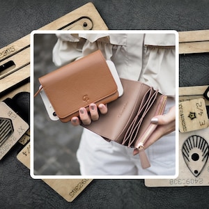 Lederfaltung Brieftasche Stanzen, Handgefertigtes Kurzes Clip Brieftaschen-Werkzeug aus Leder, Benutzerdefinierte Papier Handwerk Stahlmesser Würfel, Geschenk für Sie
