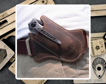 Troquelado de funda de cuchillo de cuero: herramienta artesanal de cuero