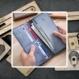 Lange Brieftasche Leder Stanzen, Benutzerdefinierte Einfache Brieftasche Stahl Cut Die, Lederherstellung Papier Handwerk Werkzeuge, Geschenke für Ihn