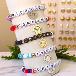 Personalized Bracelet, Bulk Friendship Bracelets, Custom Name Bracelet, Bulk Gifts, Cheer Bracelet, Handmade Bracelet, Personalized Gift