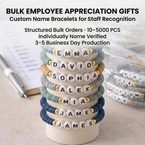 Retirement Gift Bracelet | Personalized Coworker Gift | Custom Name Bracelet | Farewell Party Favors | Employee Goodbye Gifts
