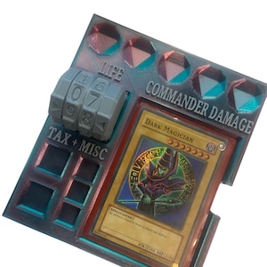 MTG Commander Tray and Life Spinner - 3D Printed -Magic The Gathering Compatible