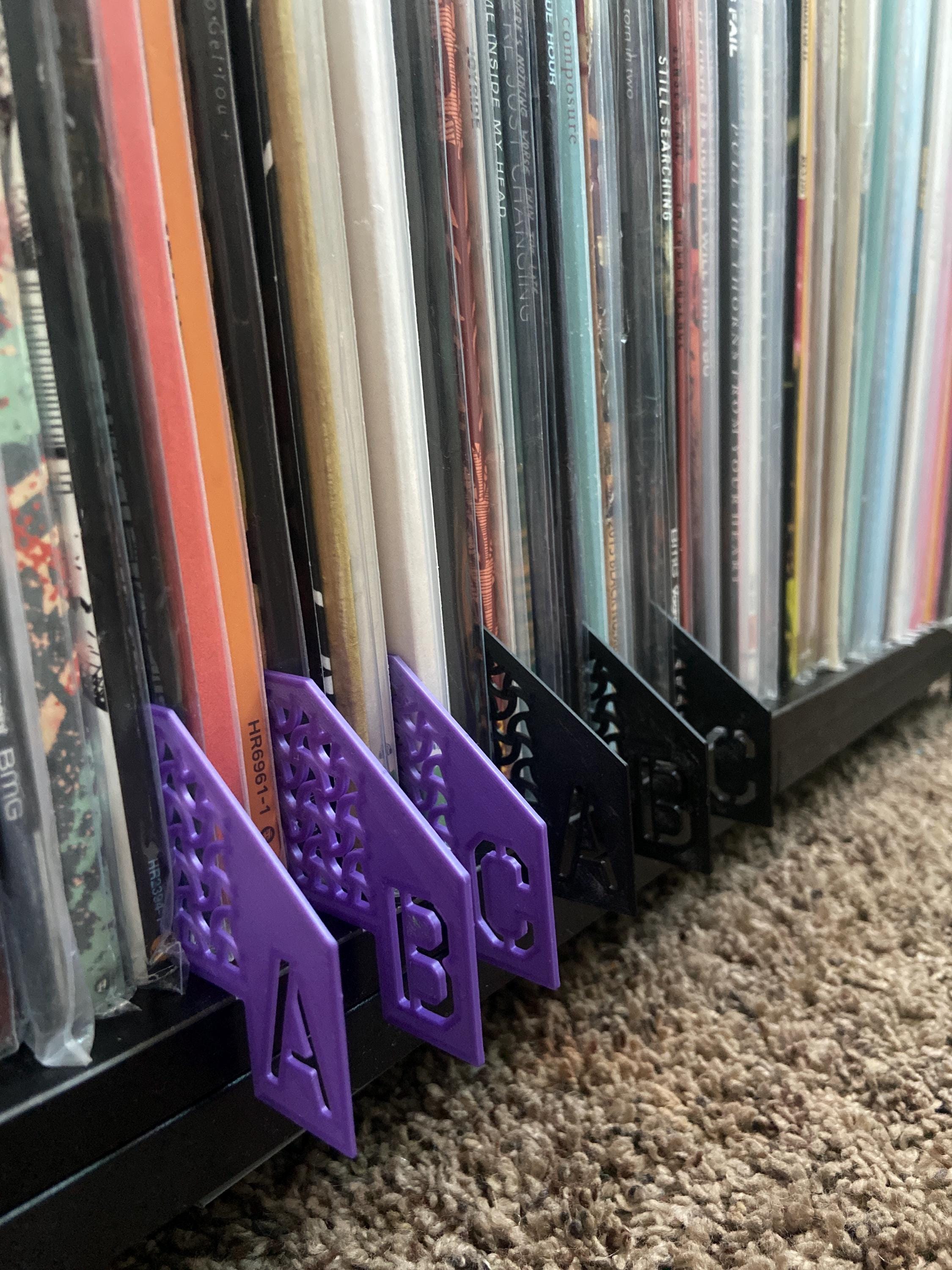 Vinyl Record Divider A-Z, Alphabetical Shelf Organizer - Etsy