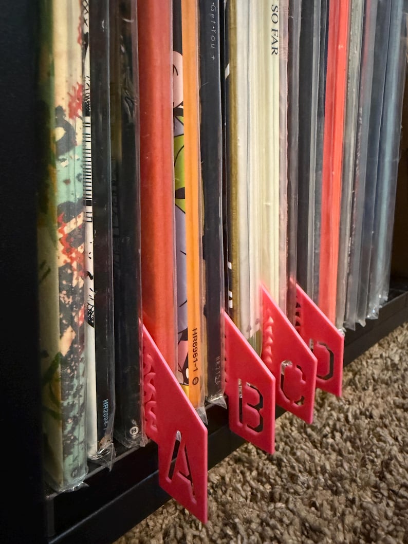 Vinyl Record Divider A-Z, Alphabetical Shelf Organizer - Etsy