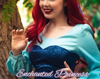 Ariel (The Little Mermaid) Inspired Dress, Disney Wedding, Princess  Cosplay, Halloween Costume, Ariel Cosplay, Ariel Costume, Princess Dress