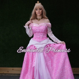 Aurora (Sleeping Beauty) Pink Dress, Disney Wedding, Princess Cosplay, Halloween Costume, Princess Aurora Dress, Disney Princess Dress