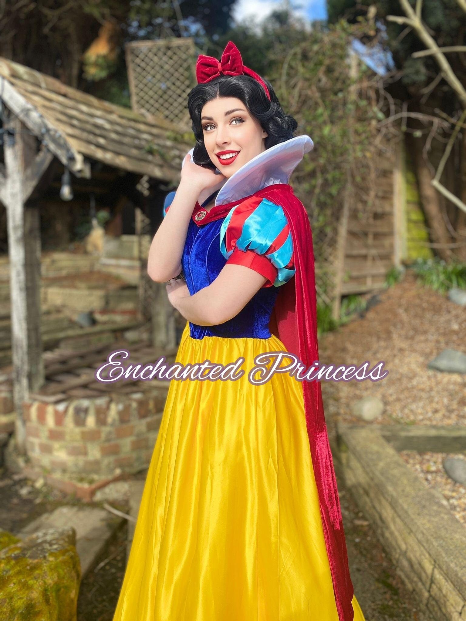Disfraz Blancanieves Para Niñas Peluca De Blancanieves Negra Con