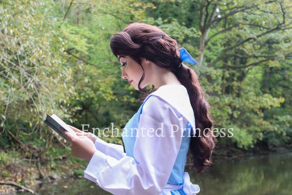 disney princess beauty and the beast village dress belle READY TO Ship,village Belle Costume,beauty and the Beast,disney Princess  Cosplay,machine Washable Princess Costume,peasant Belle