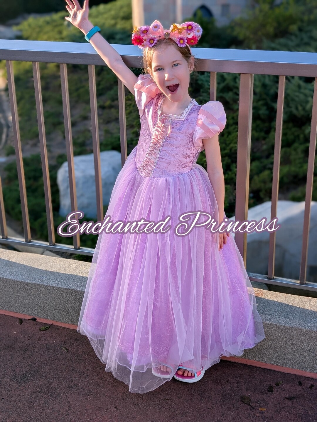 pink rapunzel dress Selkie 5x Nwt Rapunzel Dress Gown Pink Lavender Princess Disney Cottage Plus