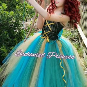 Merida (Brave) Tutu Dress, Birthday Dress, Princess Dress, Girls Disney Dress, Tulle Dress, Disney Bound, Merida Dress, Merida Tutu