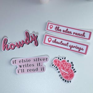 Elsie Silver 5-Pack Sticker Bundle - Kindle Sticker - Chestnut Springs, The Eden Ranch, Cowboy Romance, Small Town Romance