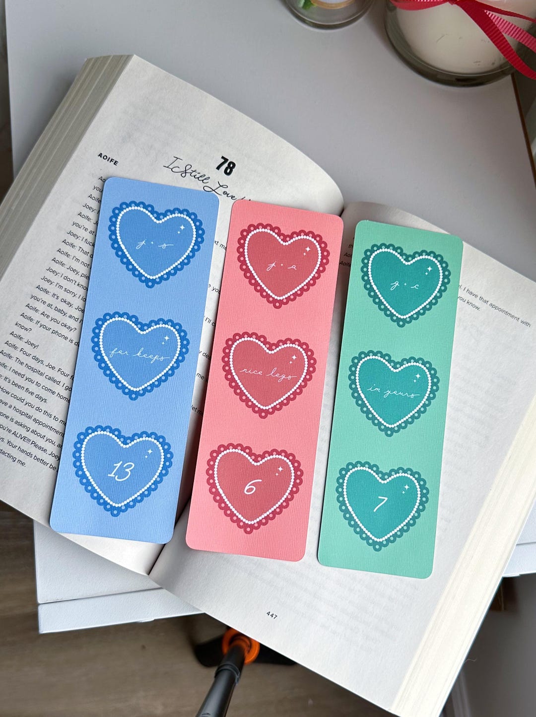 Boys of Tommen Linen Bookmark | Page Marker, Bookish Accessory, Johnny ...