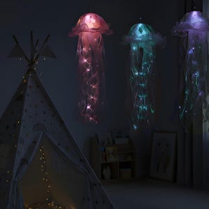 Glowing Jellyfish Lantern: Under The Sea Party Decor - 20x45cm