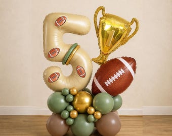 DIY Football Balloon Stack Kit – Custom Number Birthday Party Decoration