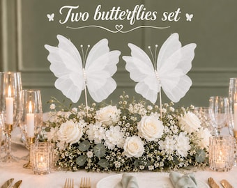 Organza Butterfly: 50cm Wedding Decor and Birthday Decor
