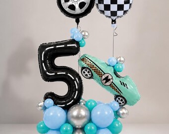 Race Car Balloon Stack Kit – DIY Birthday Balloon Centrepiece