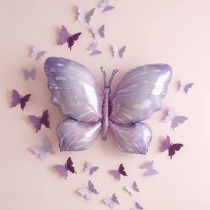 Giant 40" Butterfly Foil Balloons: Party Decor