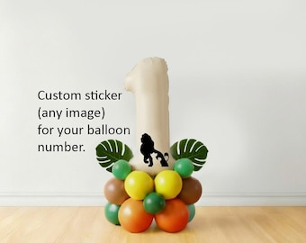 Inspiriert von der Ballonfigur König der Löwen: Jungle Geburtstagsdekoration