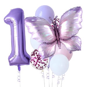 10 pezzi farfalla viola 40 pollici numero palloncino set grande farfalla colorata palloncino in lamina baby shower festa di compleanno decorazione natalizia