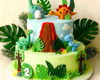 Dinosaurustaarttopper (niet-eetbaar) – Custom Age