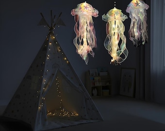 Glowing Jellyfish Lantern: Under The Sea Party Decor - 20x45cm