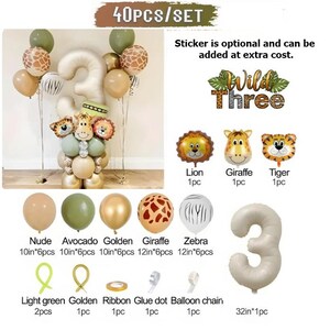 DIY Safari Animal Balloon Stack: Jungle Theme Party Decor image 10