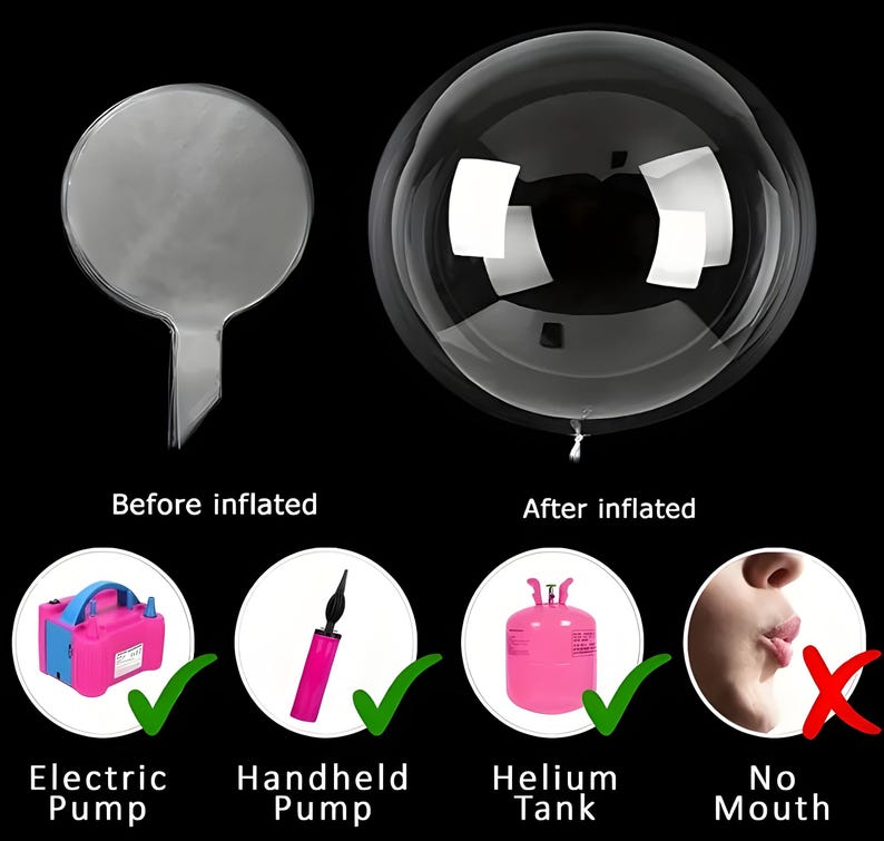 LED Bobo Balloons with batteries included: 24-inch Light Up Party Decorations image 12