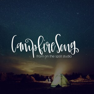 CAMPFIRE SONG / whimsical font / script font / handlettered font / OTSS / bounce script / calligraphy