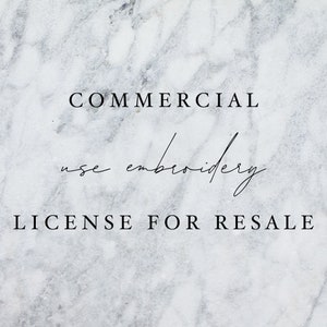 commercial use embroidery license
