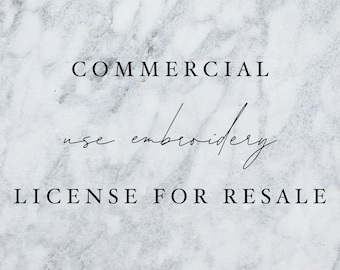 commercial use embroidery license