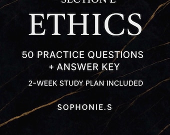 BCBA Ethics Practice Questions | Section E Mock Exam | ABA Ethics Study Guide PDF | 50 Exam-Style Questions + Answer Key | View & Print