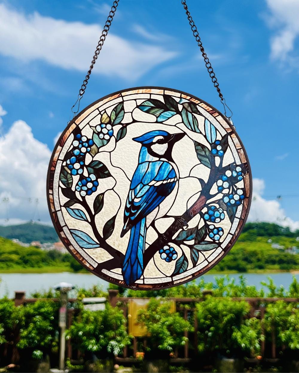 Stain Glass Blue Jay - Etsy