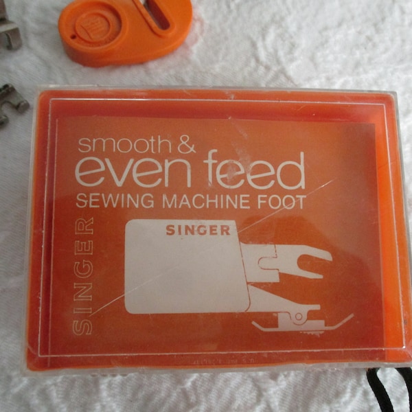 Singer Sewing  Machine Even Feed   Walking Foot Vintage Attachments   Zipper Foot  Binder Foot Miscellaneous Feet and Parts  Qulting Foot
