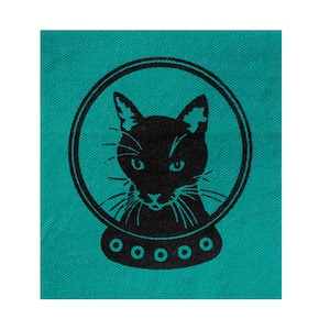 Raum Katze Patch Astronaut Katze Patch Alien Katze Weltraum Stoff schwarze Katze im Raum Tuch Patches Astronaut Helm Katze Astronaut Katzen Kätzchen