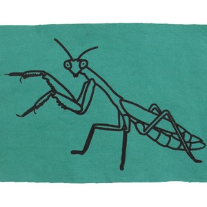 Bidden Mantis back patch/insect patch bug patch natuur patch dierlijke stof tuinman patch landbouwer patch feministische patch Maneater's patch