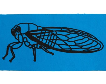 Cicada Back Patch / Insect Patch Patch Patch Nature Patch Locust Large Bug Fabric Farmer Garden Garden Patch Farm Garden Wings Cicadoidea Patch