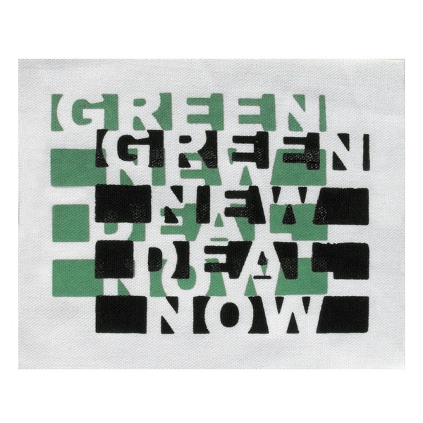 Grüne New Deal Patch / Overlay Kunstdruck / Klima-Aktion / politische Patch / Umweltschutz / Tuch Stoff / Punk Patch / Protest widerstehen