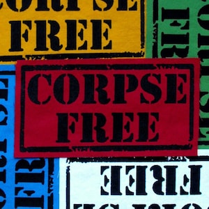 Corpse Free Patch Punk Patch Vegan Patch Animal Rights Patch Punk Back Patch Punk Patches Vegetarian Patch Anti Fur Patch Political Patch