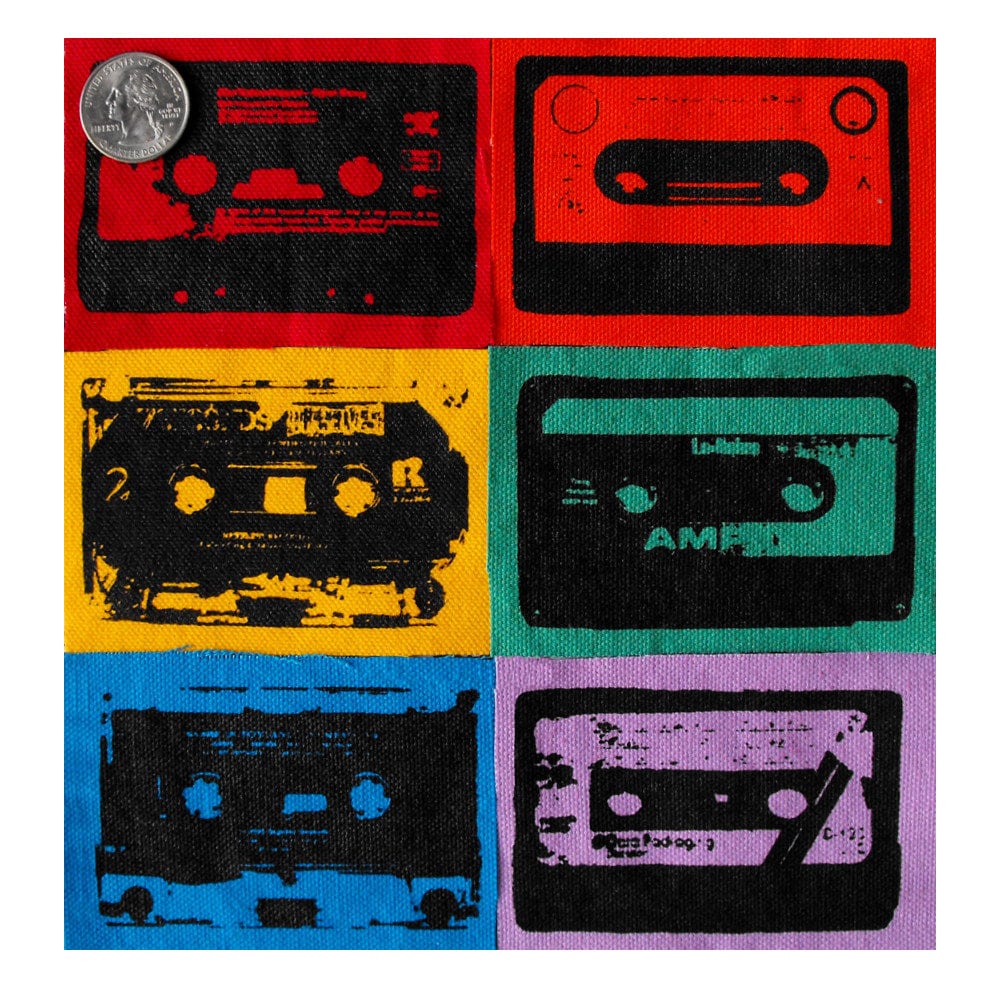 Cassette Tape Patch Pack 80s Patches Punk Patch Punk Back Patch Cool ...