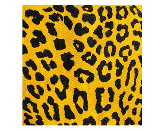 Leopard Print Patch / Animal Print Fabric / Punk Patch / Neon Animal Print / Cat Patch / 80s Glam Diva Punk Patches DIY / Hot Cheetah Print