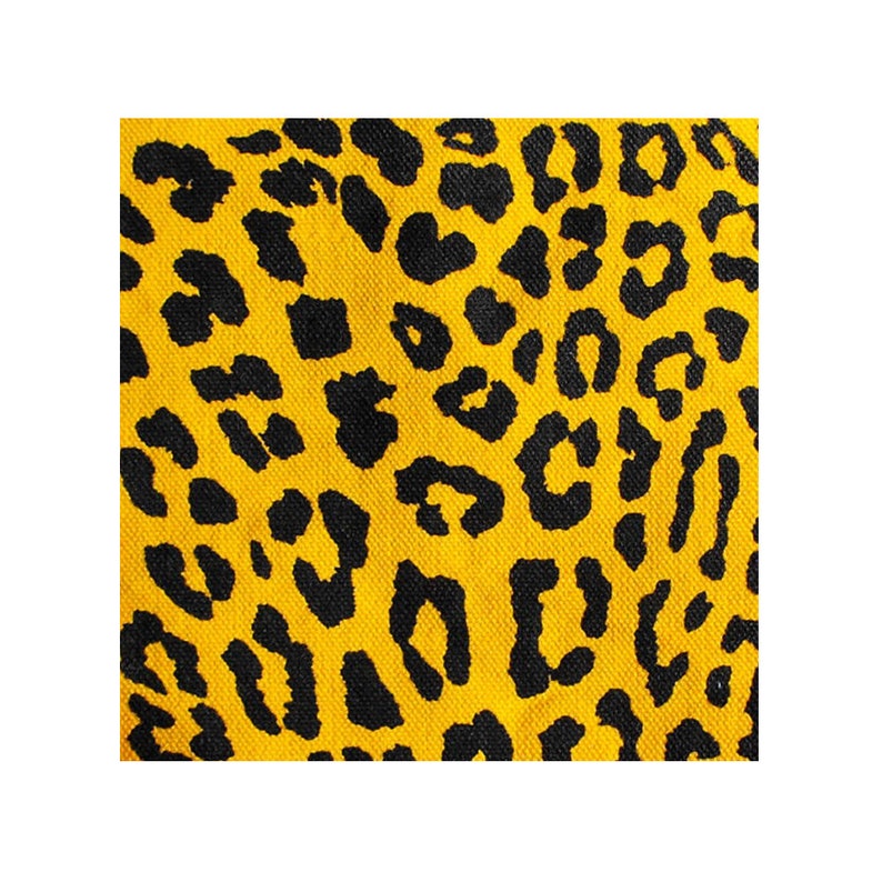 Leopard Print Patch / Animal Print Fabric / Punk Patch / Neon Animal Print / Cat Patch / 80s Glam Diva Punk Patches DIY / Hot Cheetah Print Yellow