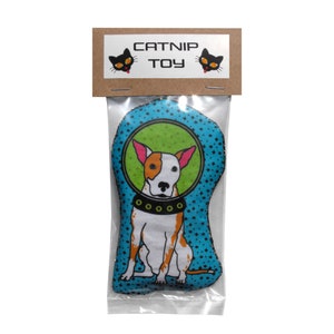 Catnip Toy Dog in Space / Cat Toy / Cat Gift / Catnip Kicker / Cute Cat Pillow Astronaut Dog / Cool Gift Cat Lover Pets Kitty Toys Astro image 4