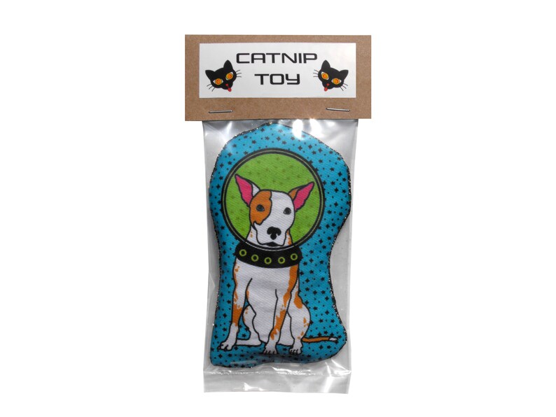 Catnip Toy Dog in Space / Cat Toy / Cat Gift / Catnip Kicker / Cute Cat Pillow Astronaut Dog / Cool Gift Cat Lover Pets Kitty Toys Astro image 4