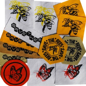 Save the Bees Patch Bee Hive Bee Patch Honey Bee Fabric Honeybee Honey Comb Honeycomb Environment Patch Insect Patch Nature Insects Bugs image 9