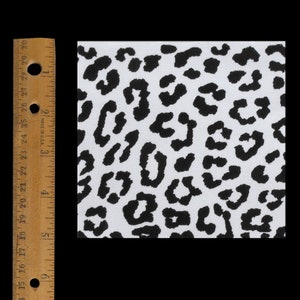 Leopard Print Patch / Animal Print Fabric / Punk Patch / Neon Animal Print / Cat Patch / 80s Glam Diva Punk Patches DIY / Hot Cheetah Print White