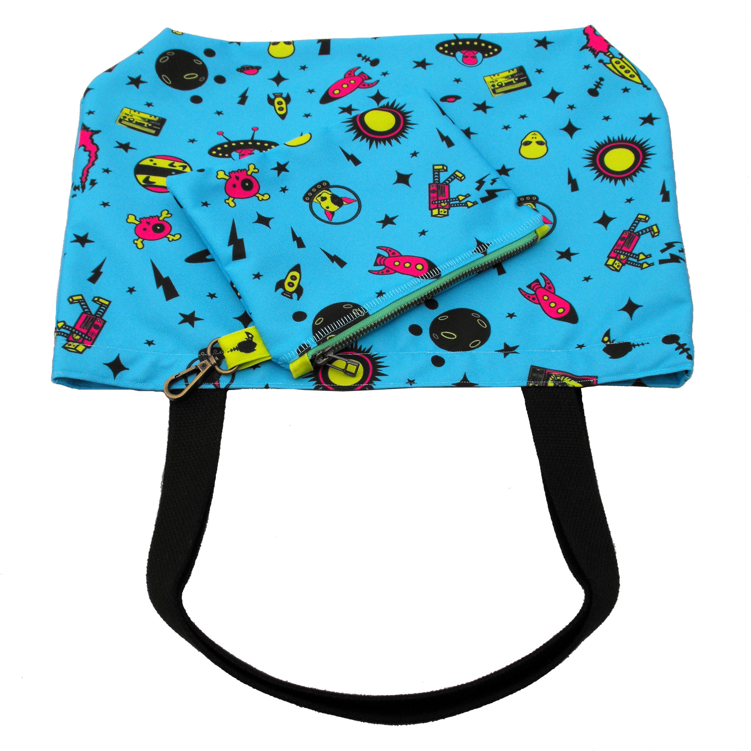 Borsa Di Tela UFO: Originale, Ecologica E Capiente! (Spaziale Design Con Alieni)